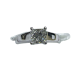 18K White Gold Natural Diamond Ring, D1= 0.90carat