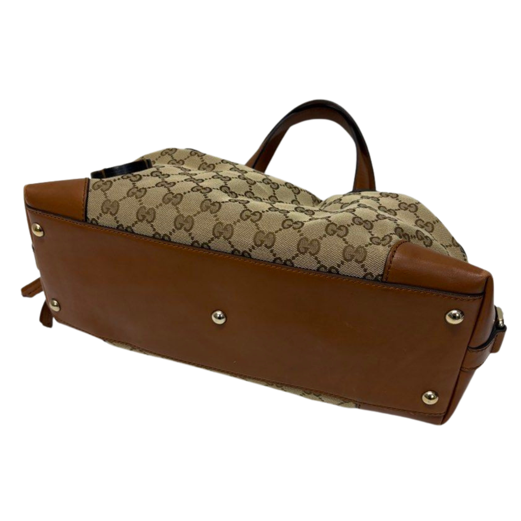 Gucci Brick Lane GG Canvas Boston Shoulder Bag