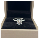 14K White Gold Lab-Grown Diamond Ring, D1=2.25