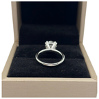 14K White Gold Lab-Grown Diamond Ring, D1=2.25