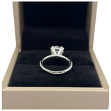 14K White Gold Lab-Grown Diamond Ring, D1=2.25