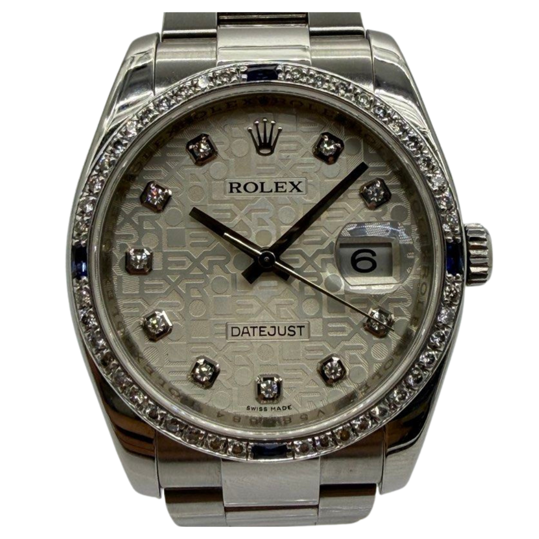 Rolex Datejust 116234 36mm Automatic Diamond Dial/Bezel Watch Main image