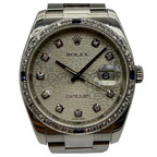 Rolex Datejust 116234 36mm Automatic Diamond Dial/Bezel Watch