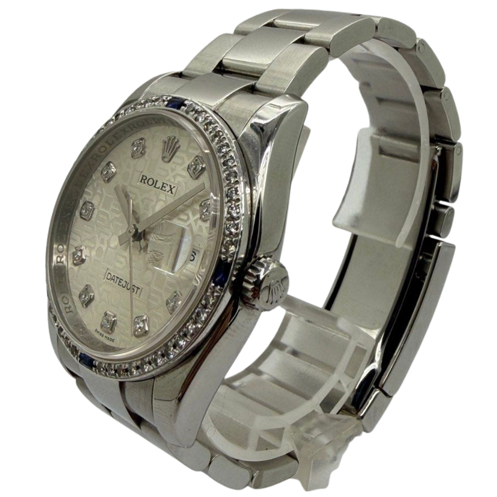 Rolex Datejust 116234 36mm Automatic Diamond Dial/Bezel Watch