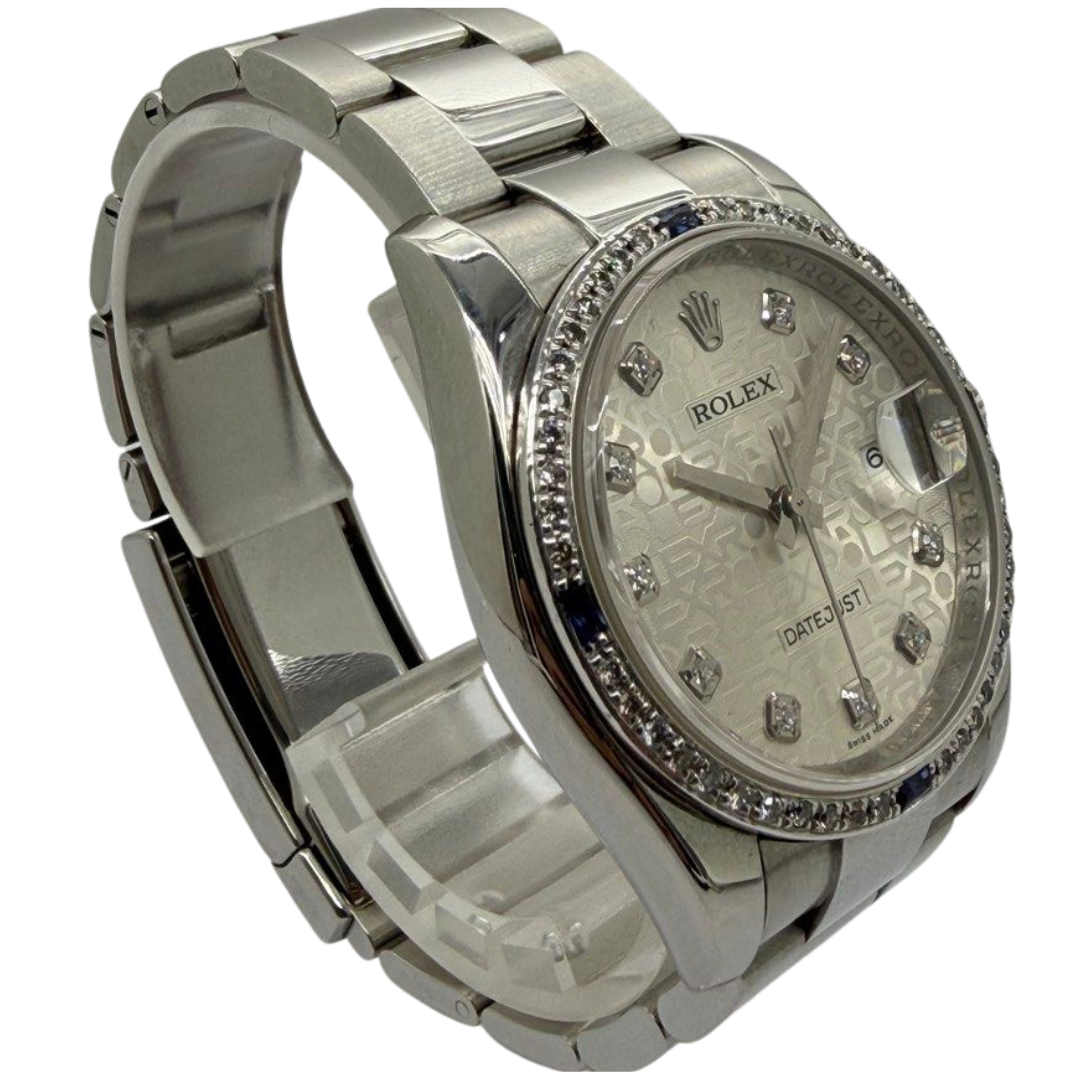Rolex Datejust 116234 36mm Automatic Diamond Dial/Bezel Watch