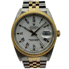 Rolex 15223 Oyster Perpetual Date 34mm Half Gold Automatic Watch
