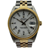 Rolex 15223 Oyster Perpetual Date 34mm Half Gold Automatic Watch
