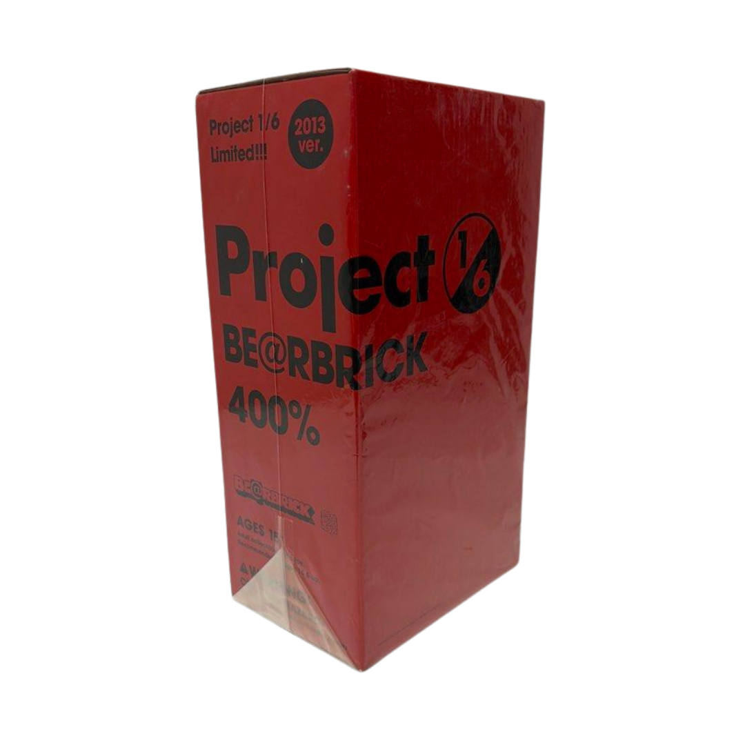 2013 Bearbrick Project 1/6 Limited Black/Clear Red 400% Figure