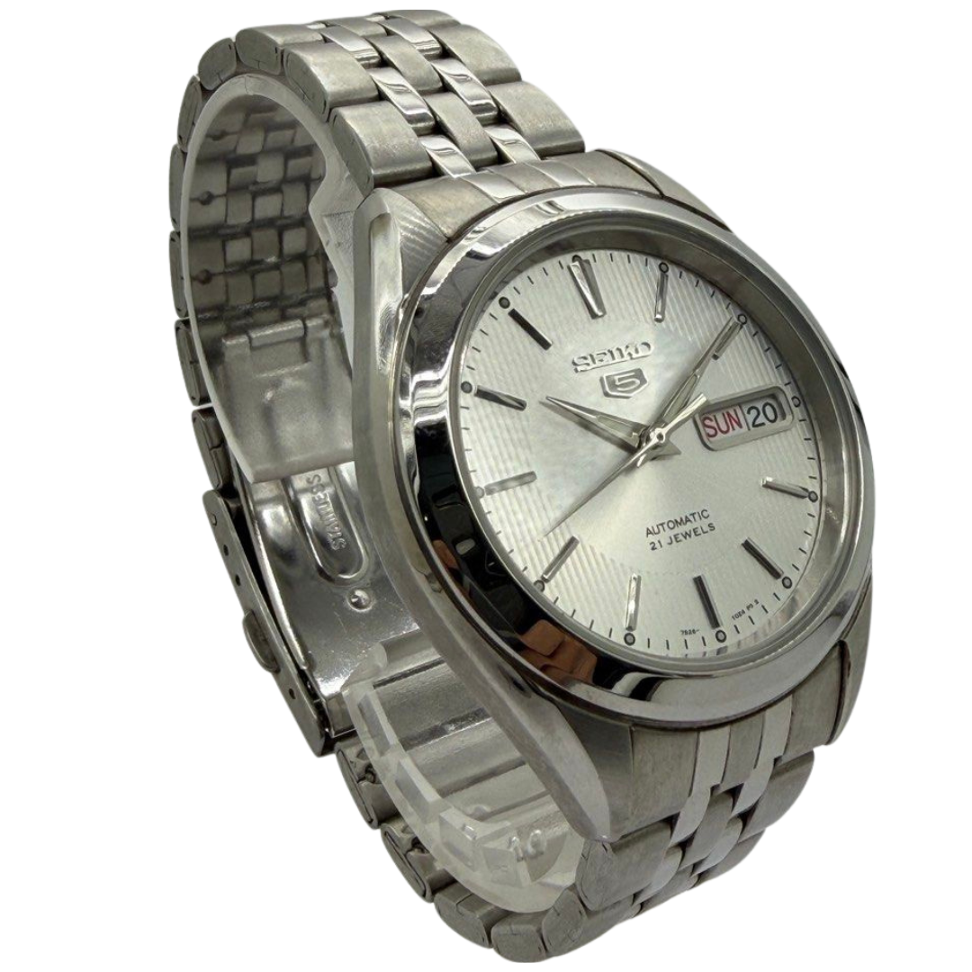 Seiko 5 SNKL15A 38mm Automatic Silver Dial Watch