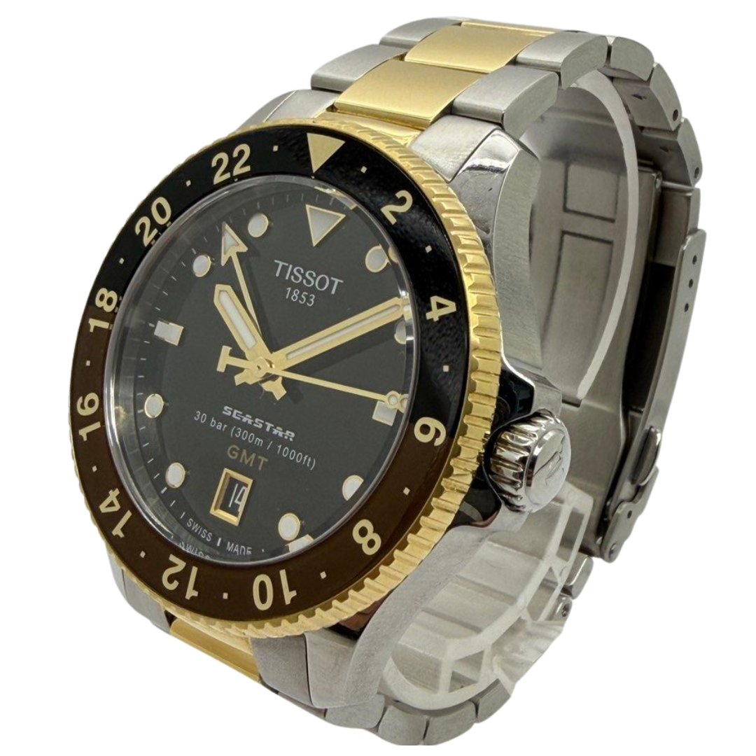 Tissot Seastar 1000 40mm GMT Quartz Black Dial Watch T120852A Secondary image