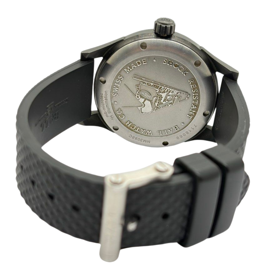 Ball Fireman Racer 42mm Automatic Black Dial Watch NM3098C