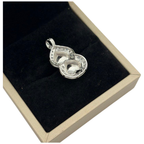 750 White Gold Natural Jadeite, Type-A & Diamond Pendant