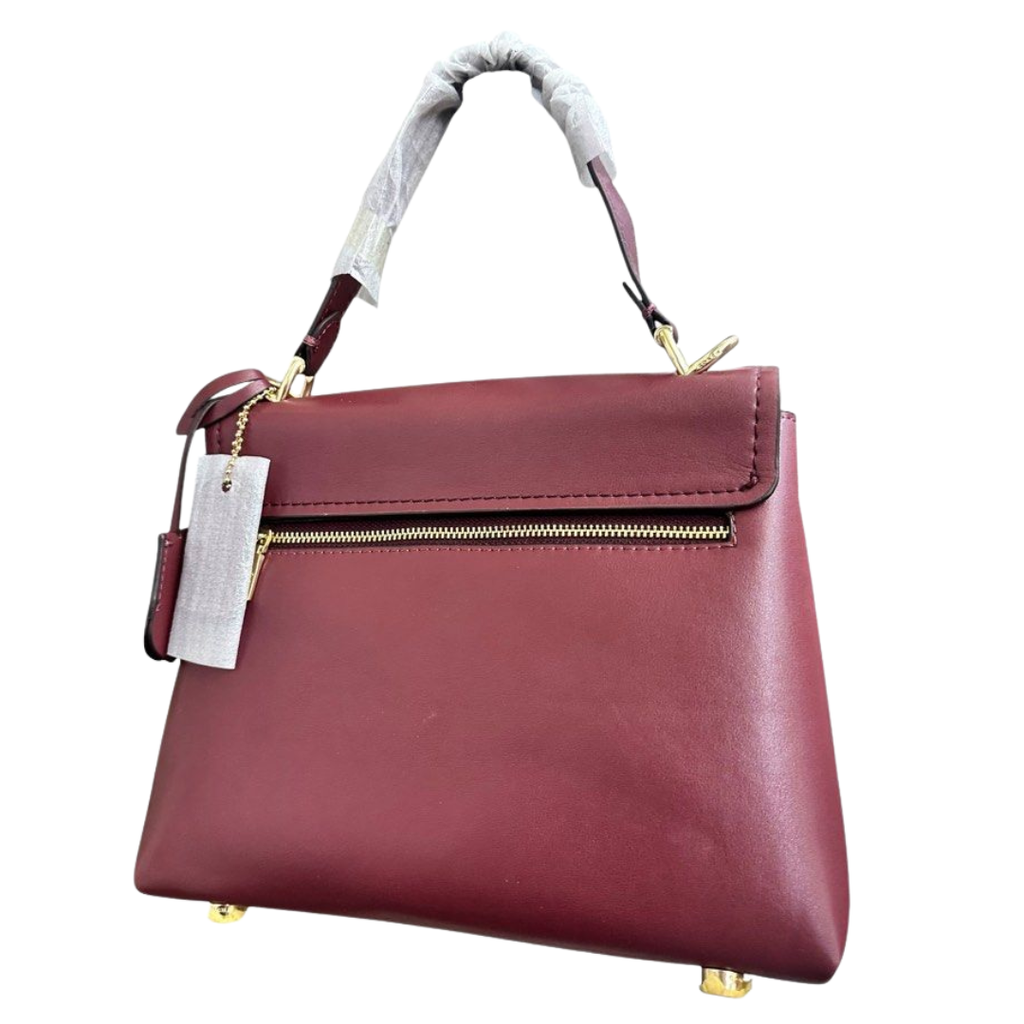Coach Shoulder Leather Bag, Red
