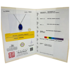 PT900/850 Natural Tanzanite & Diamond Necklace