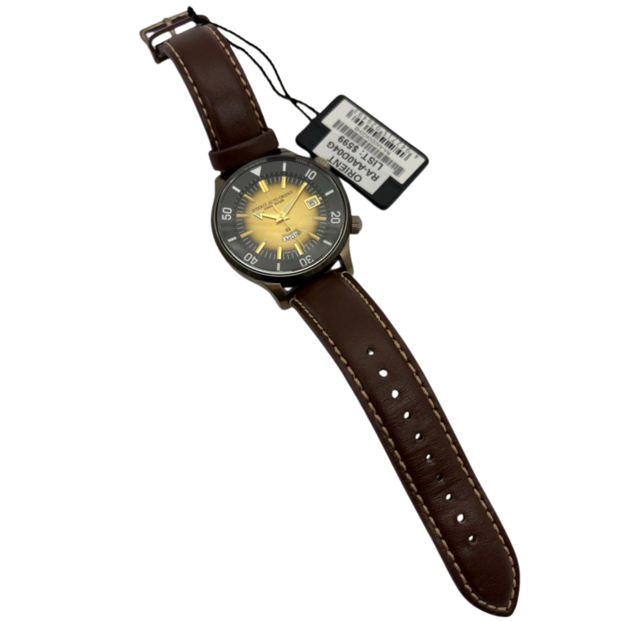 Orient Weekly Auto King Diver 70th Anniversary 43.8mm Automatic Gold Dial Watch Secondary image
