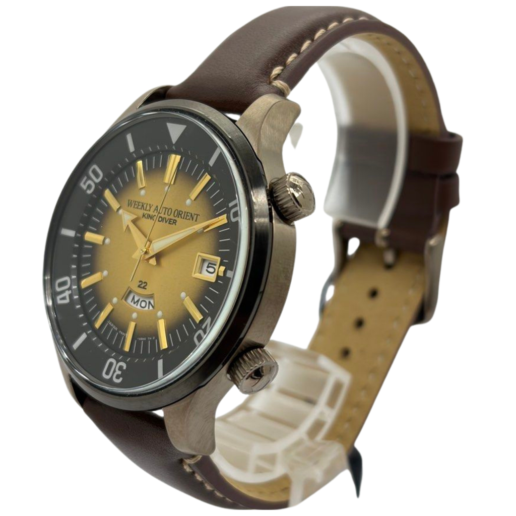 Orient Weekly Auto King Diver 70th Anniversary 43.8mm Automatic Gold Dial Watch