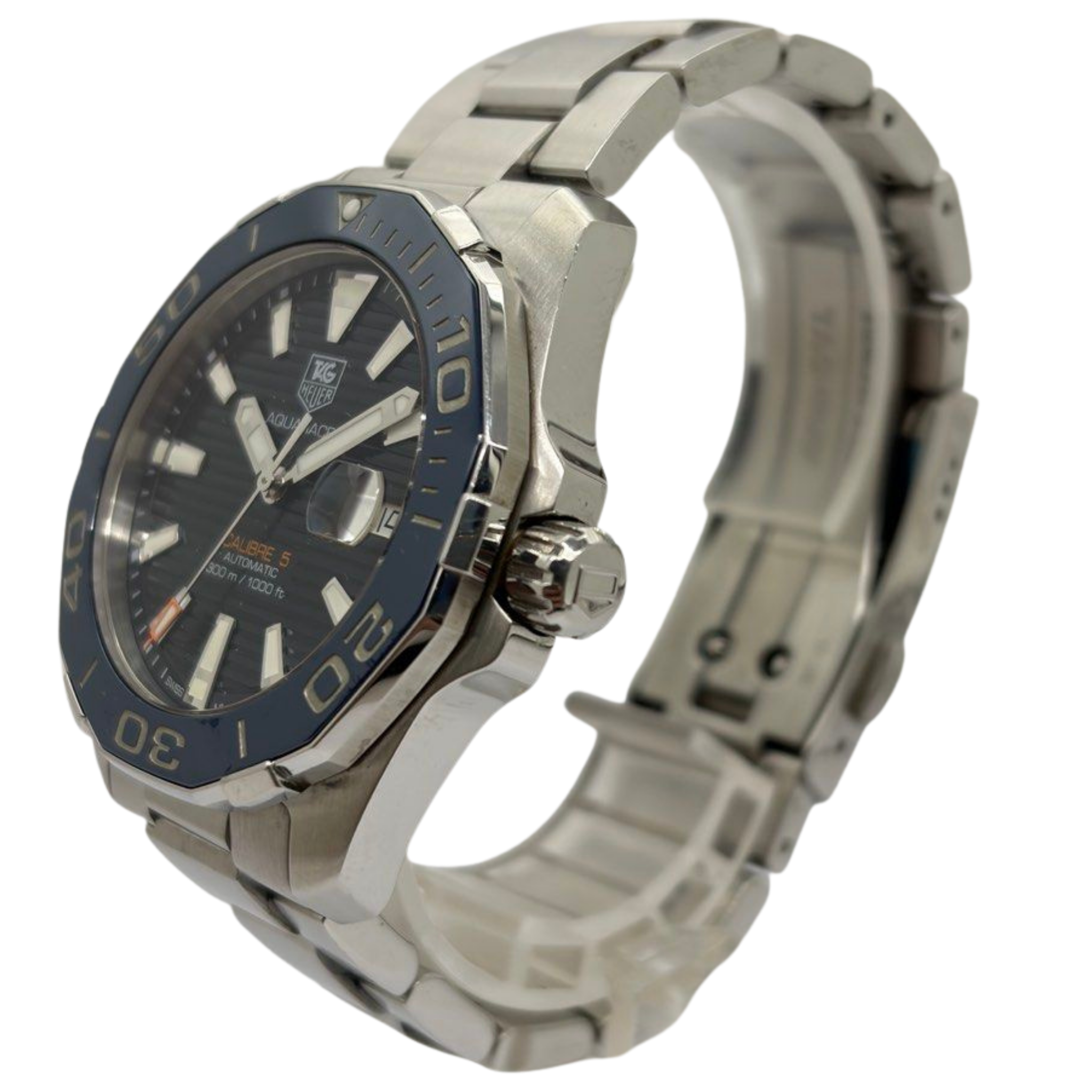 Tag Heuer Aquaracer Calibre 5 WAY211C 41mm Automatic Blue Dial Watch