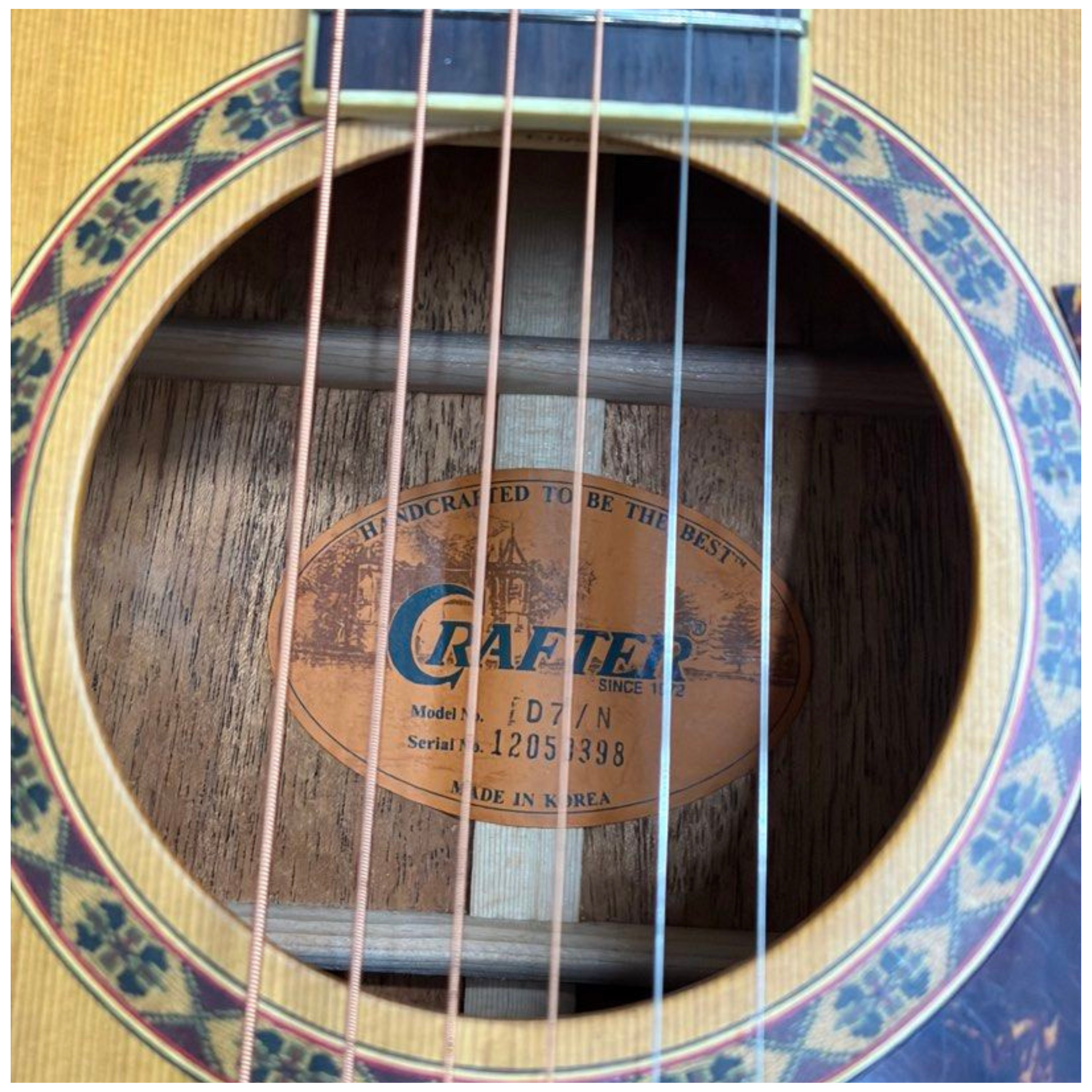 Crafter D7/N Acoustic Guitar