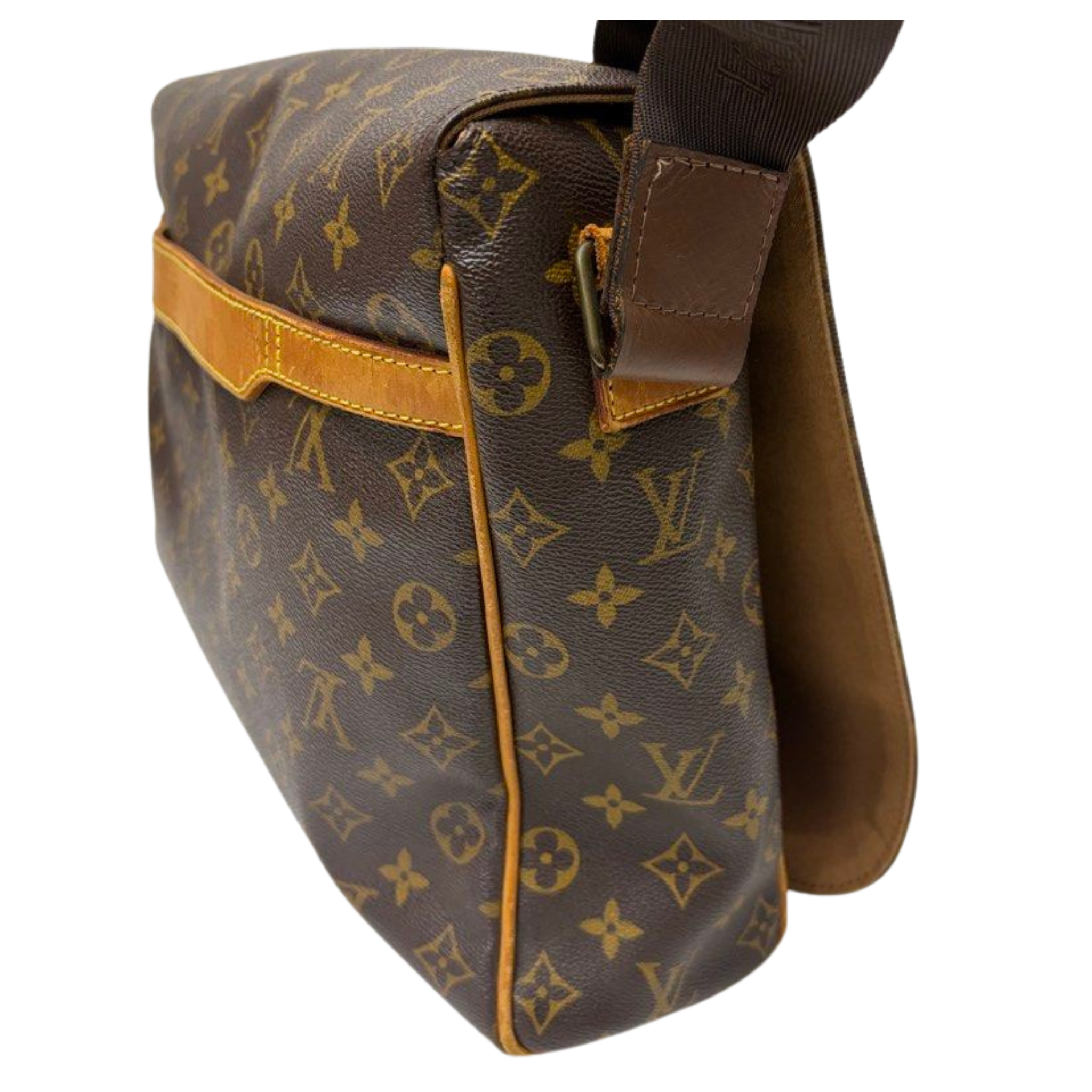 Louis Vuitton Abbesses Messenger Bag, Brown Monogram Canvas and Leather