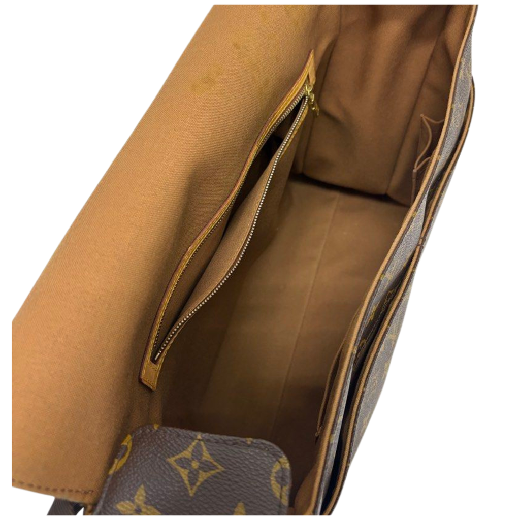 Louis Vuitton Abbesses Messenger Bag, Brown Monogram Canvas and Leather