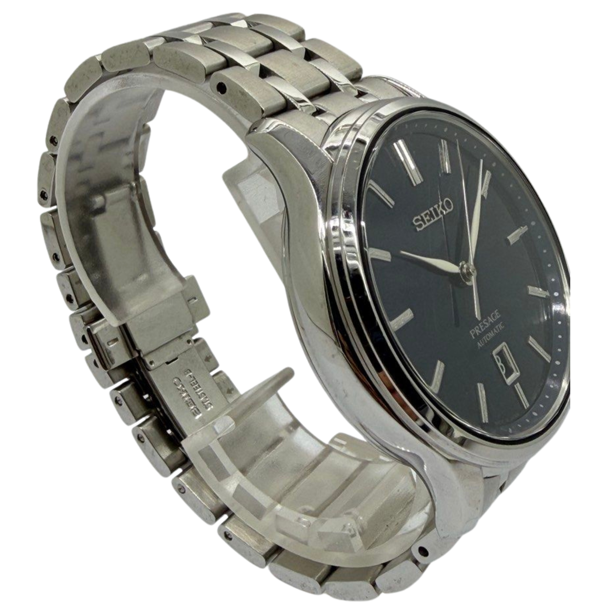 Seiko Presage SRPD41J1 41.7mm Automatic Blue Dial Steel Watch