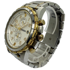 Fossil FS4795 45mm Quartz Chronograph Silver Dial Watch