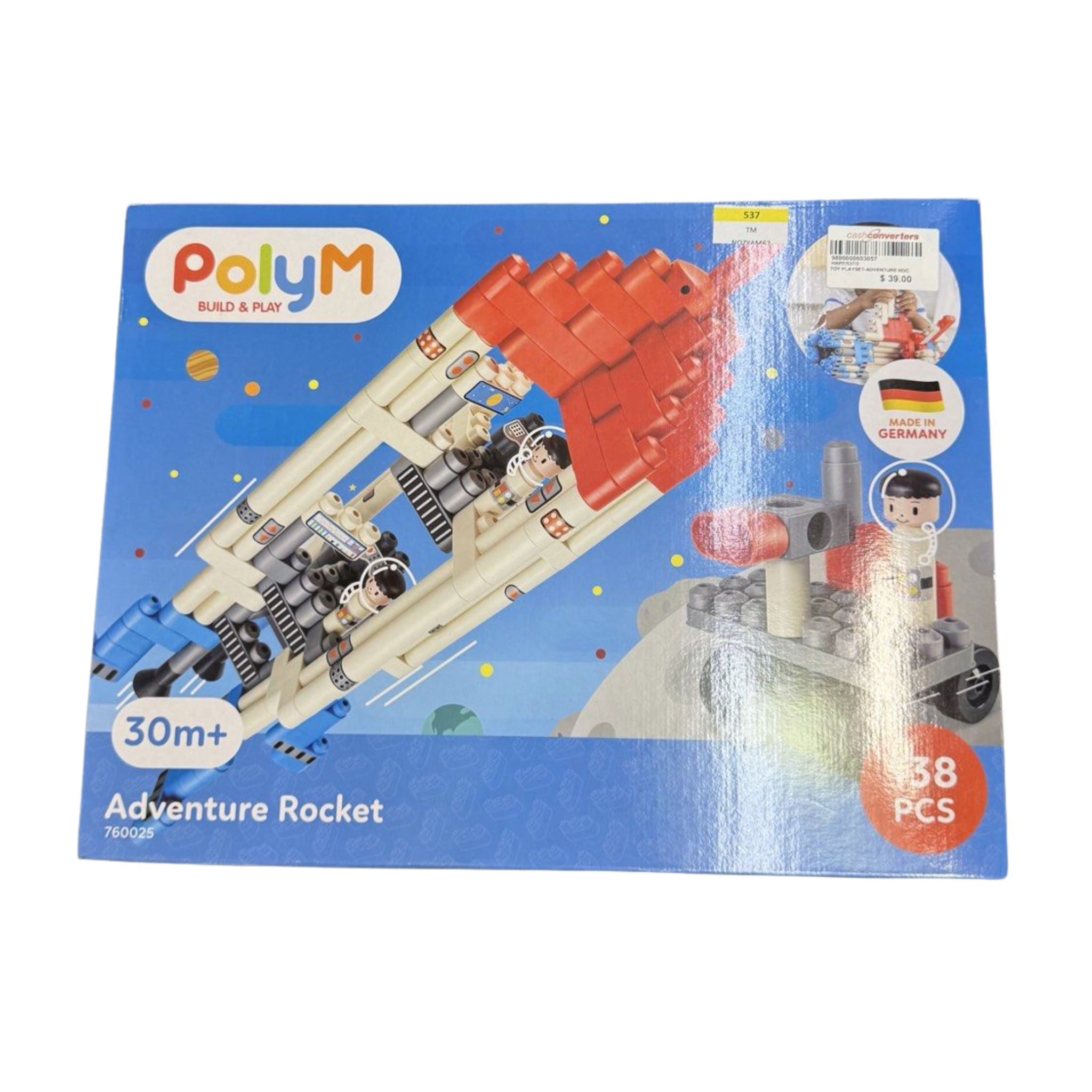 HAPE POLY-M Adventure Rocket,Red, White, Blue, Black,medium