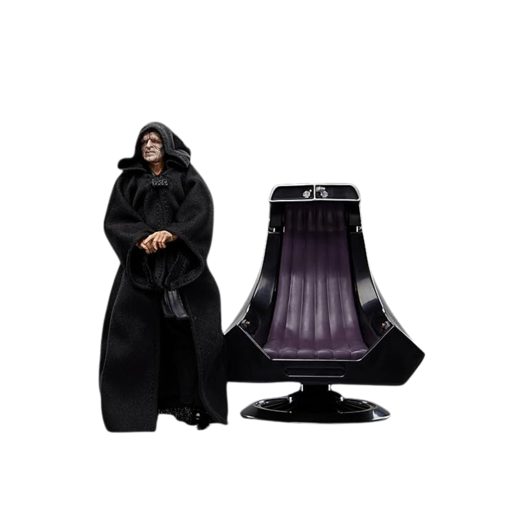 Star Wars The Black Series, Emperor Palpatine and Throne, Return of The Jedi, 6-Inch Collectible Figure