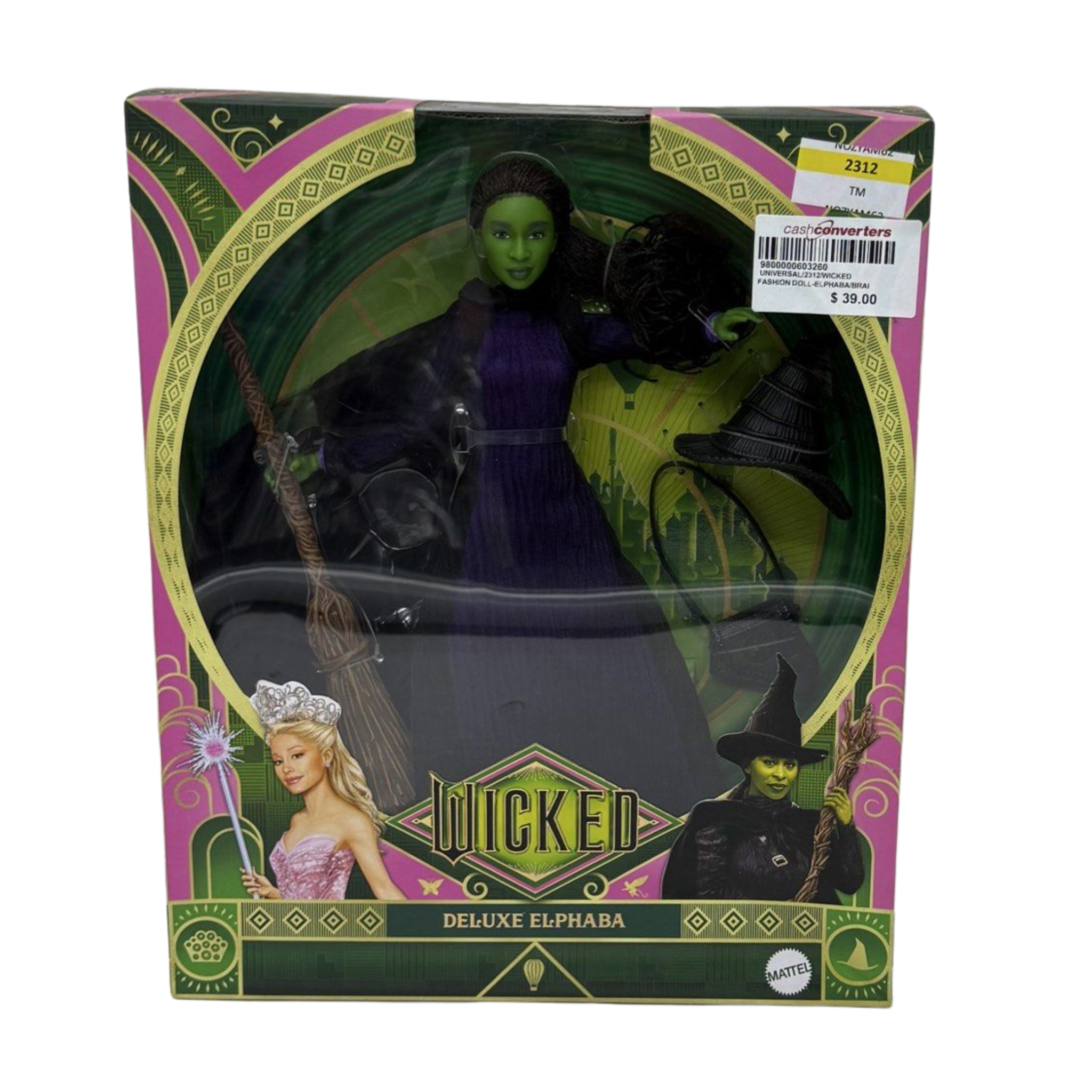 Mattel Universal Wicked Deluxe Elphaba Fashion Doll