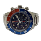 Seiko SSC019 Solar Chronograph 43mm Blue Dial Watch