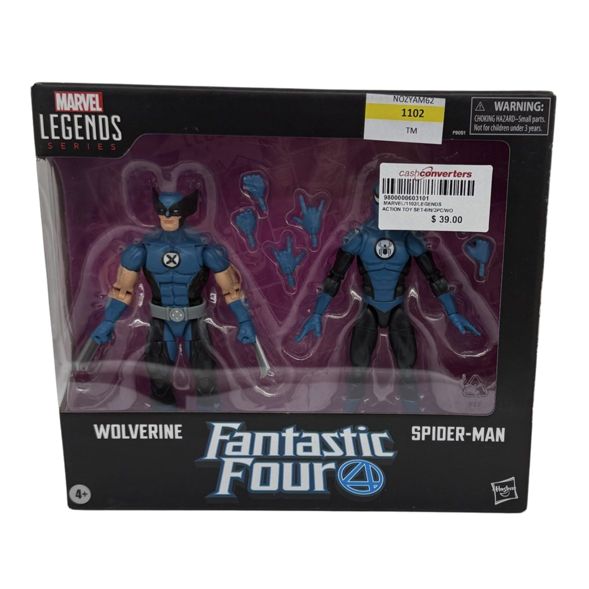 Hasbro Marvel Legends Series Wolverine and Spider-Man Figurine