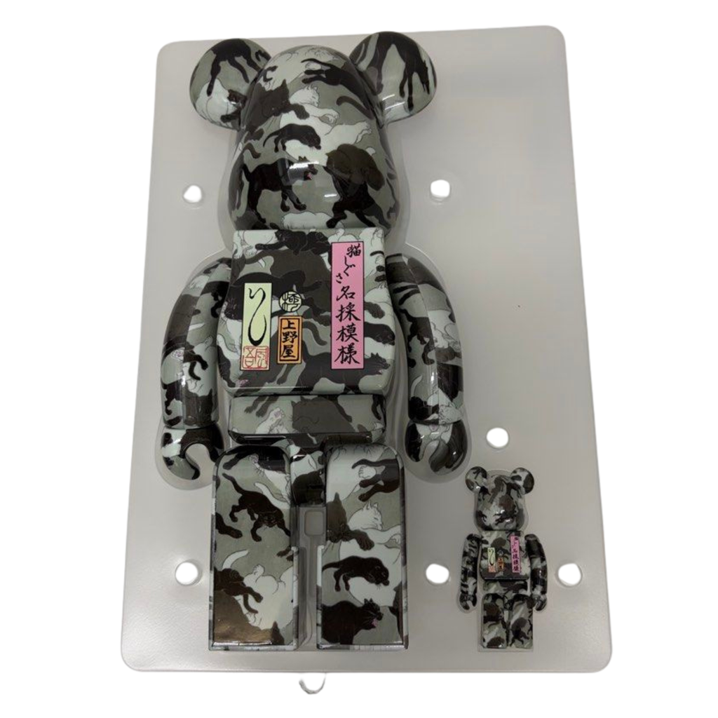 Be@rbrick x Ishikawa Masumi 100% & 400% “Cat Gesture Name Collection Pattern”