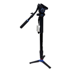 Benro A48T Classic Aluminum Monopod with Flip Locks, 3-Leg Base, and S6PRO Video Head