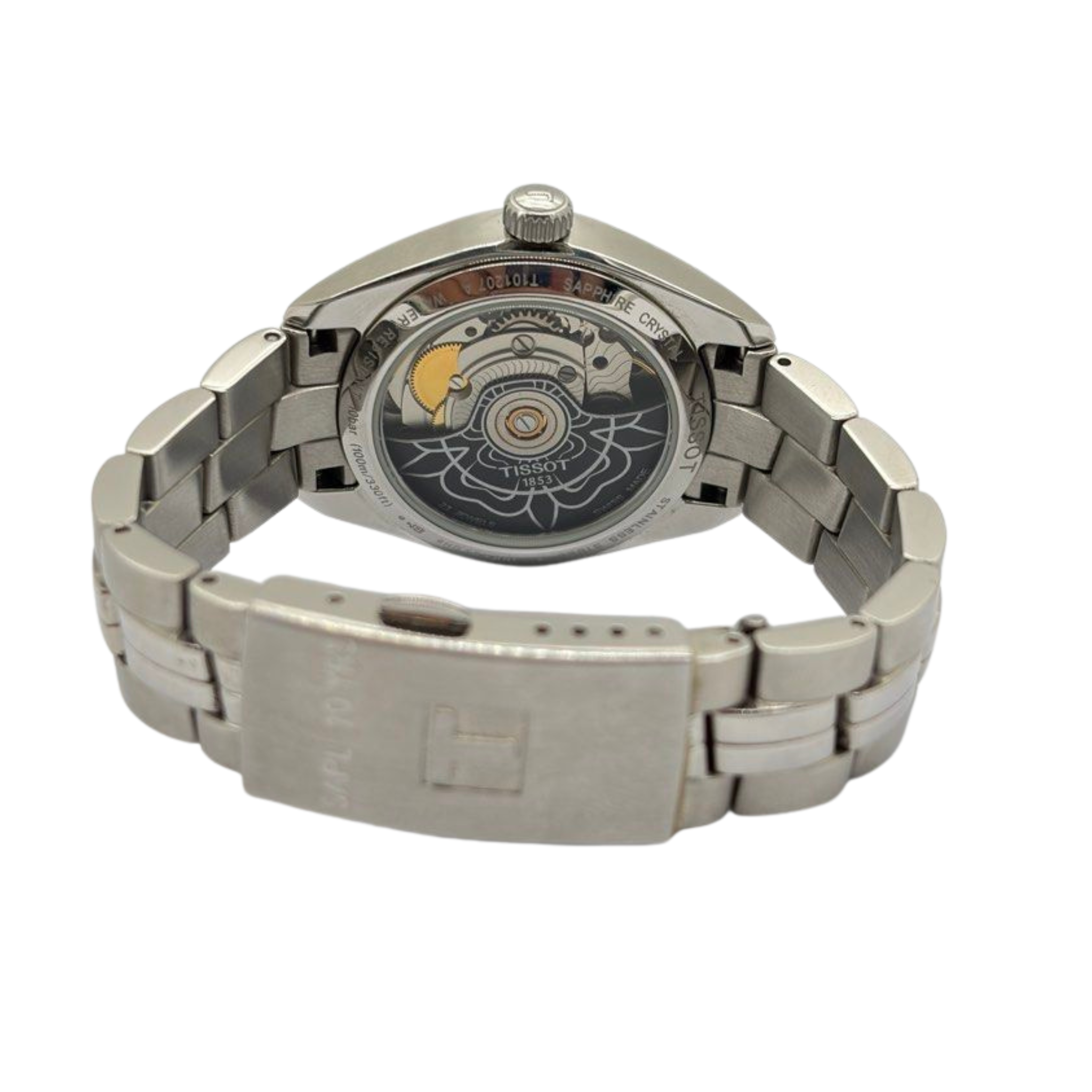Tissot PR100 Powermatic 80 33mm Automatic White Mother of Pearl Diamond Dial Watch
