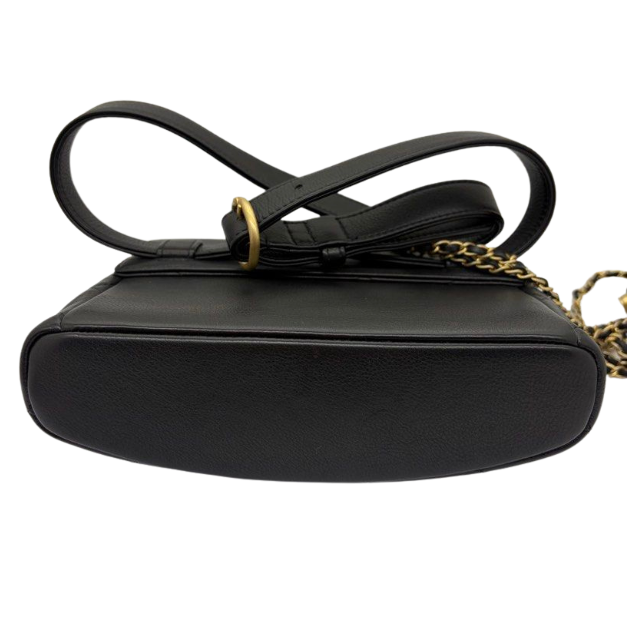 Chanel Carry With Chic Chain Flap Waist Bag Quilted Lambskin Black