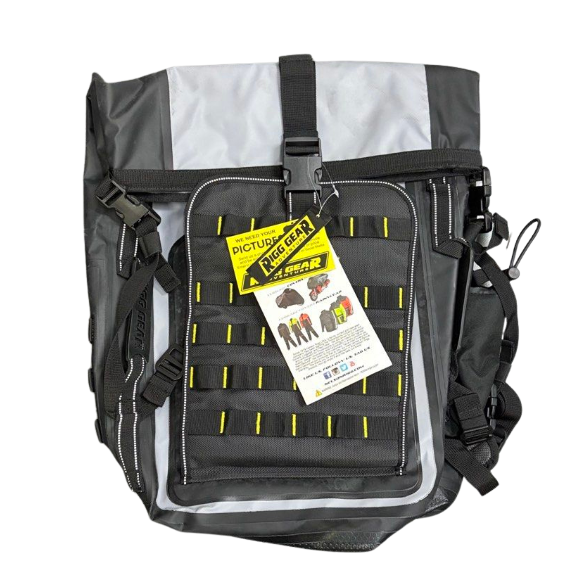 Nelson-Rigg Hurricane Waterproof Backpack, Tail Pack, Black/Gray