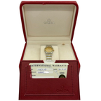 Omega Constellation 1267.10 22.5mm Half Gold Diamond Bezel Quartz Watch