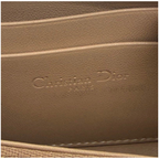 Christian Dior Lambskin Dior Small Lady Dior Voyageur Coin Purse Brown