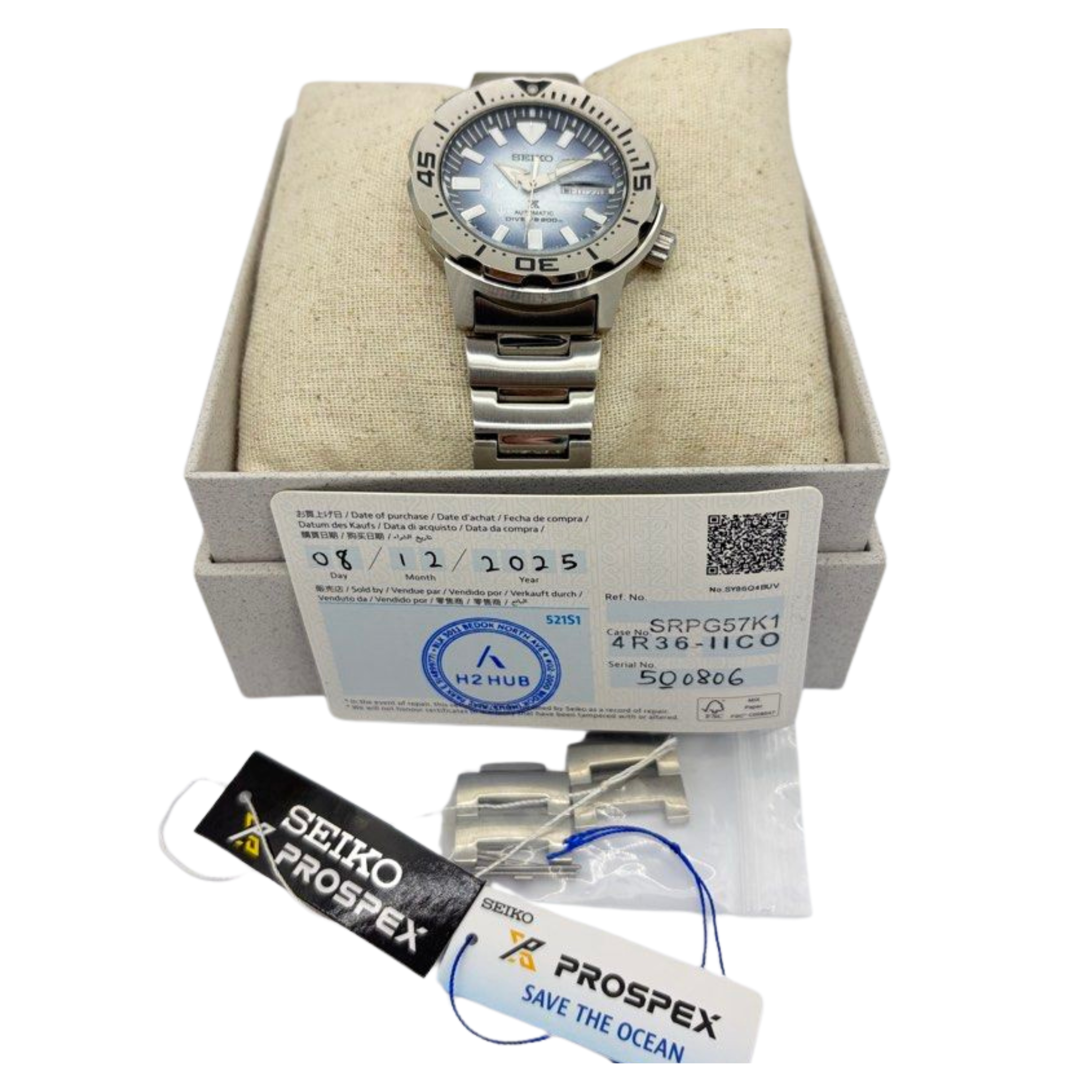 Seiko Prospex SRPG57K1 Antarctica Monster Special Edition 42.5mm Automatic Watch