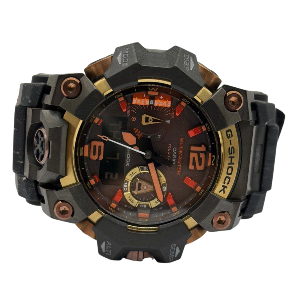 Casio G-Shock Mudmaster Magma Gold GWG-B1000MG-1A9 Tough Solar Analog-Digital Watch