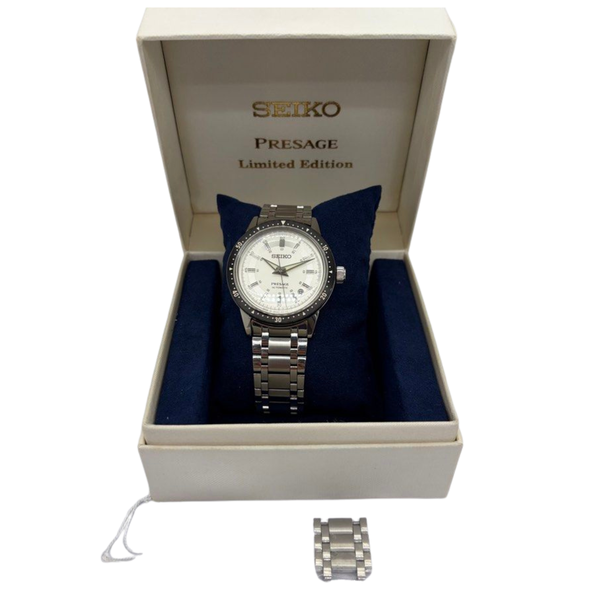 Seiko Presage 60th Anniversary Limited Edition SRPK61J1 39.5mm Automatic Silver Dial Watch Secondary image