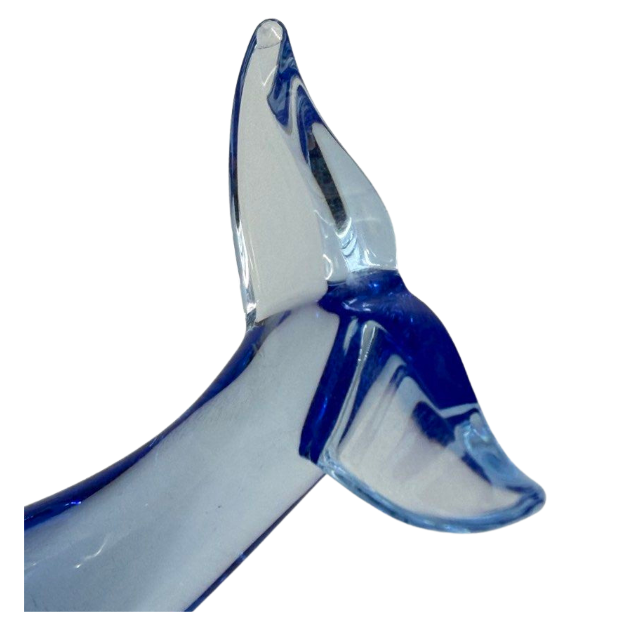 Baccarat Crystal Whale Figurines 15cm, No Box