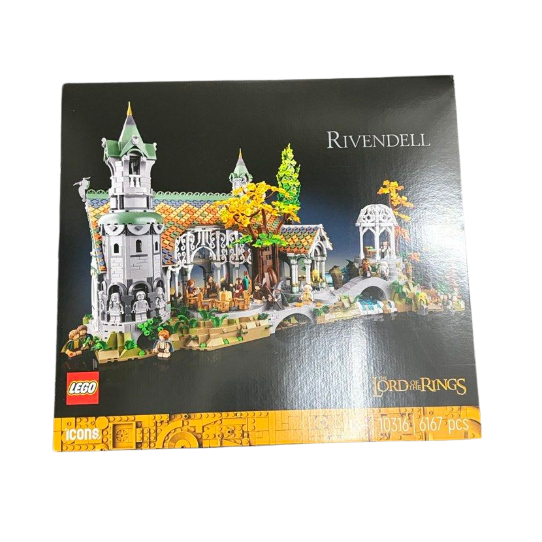 LEGO Icons The Lord of The Rings: Rivendell Building Model Kit for Adults, Construct and Display a Middle-Earth Valley with 15 Minifigures