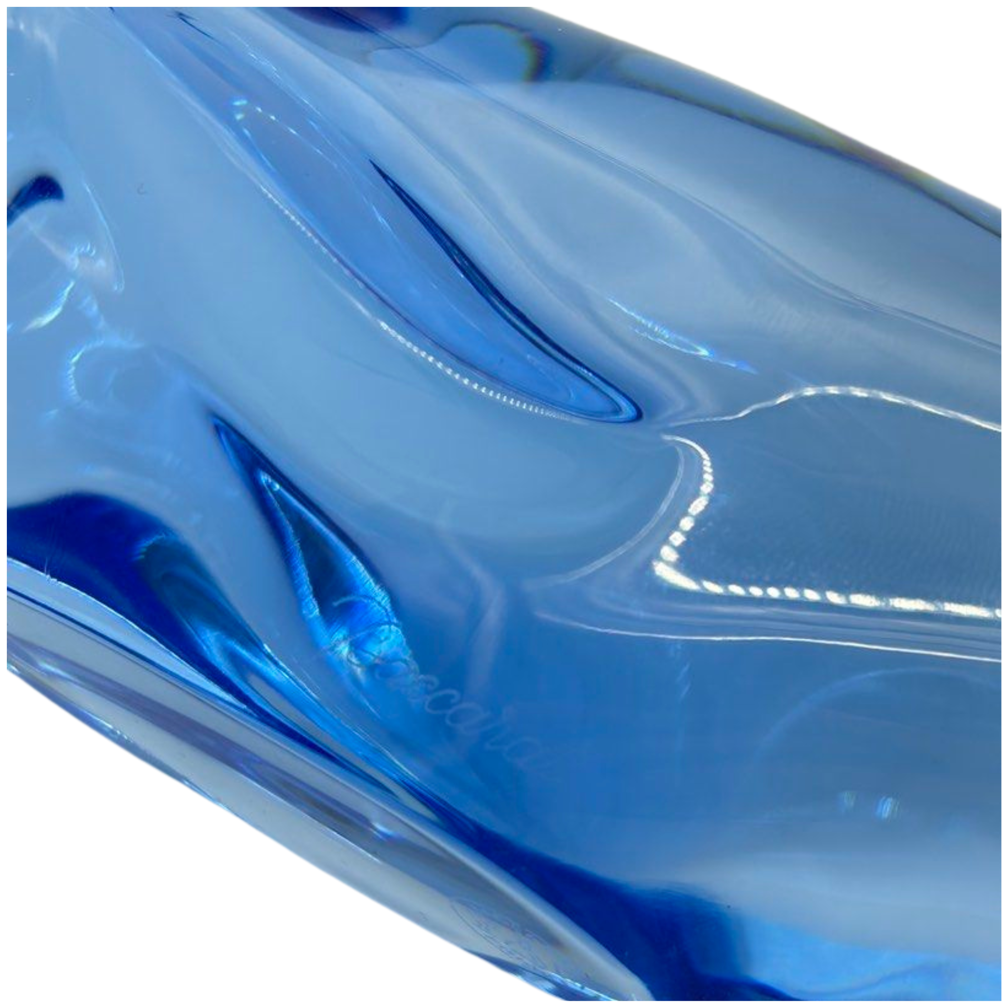 Baccarat Crystal Whale Figurines 21cm, No Box