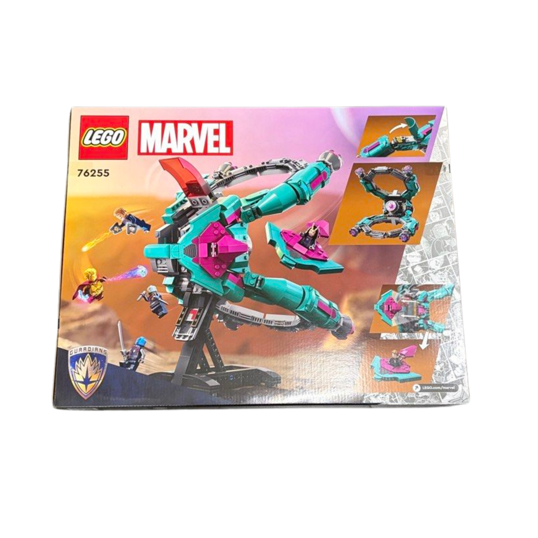 LEGO Marvel The New Guardians’ Ship 76255, Spaceship Building Toy with 5 Minifigures, Collectible Model from Guardians of The Galaxy 3, Displayable Super Hero Gift Idea for Kids and Teens Ages 10+
