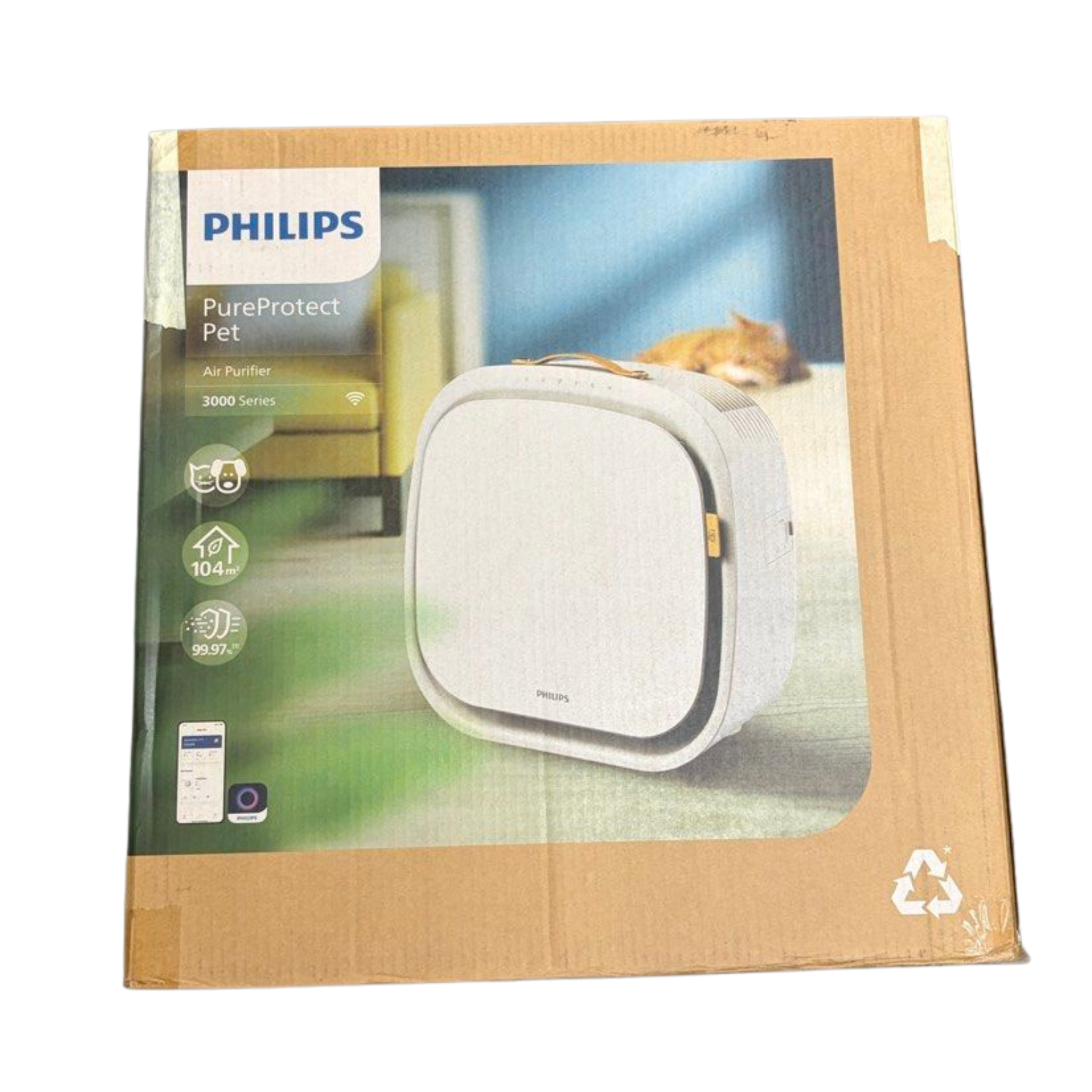 Philips PureProtect Pet 3000 Series AC3360/11– Smart Air Purifier for homes with pets, targets 5 pet odours, 4-layer HEPA 99.97% @ 0.003 µm, CADR 400 m³/h, purifies up to 104 m² Secondary image