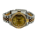 Rolex Datejust 69173 26mm Half Gold Diamond Dial, Bezel Automatic Watch