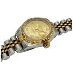 Rolex Datejust 69173 26mm Half Gold Diamond Dial, Bezel Automatic Watch