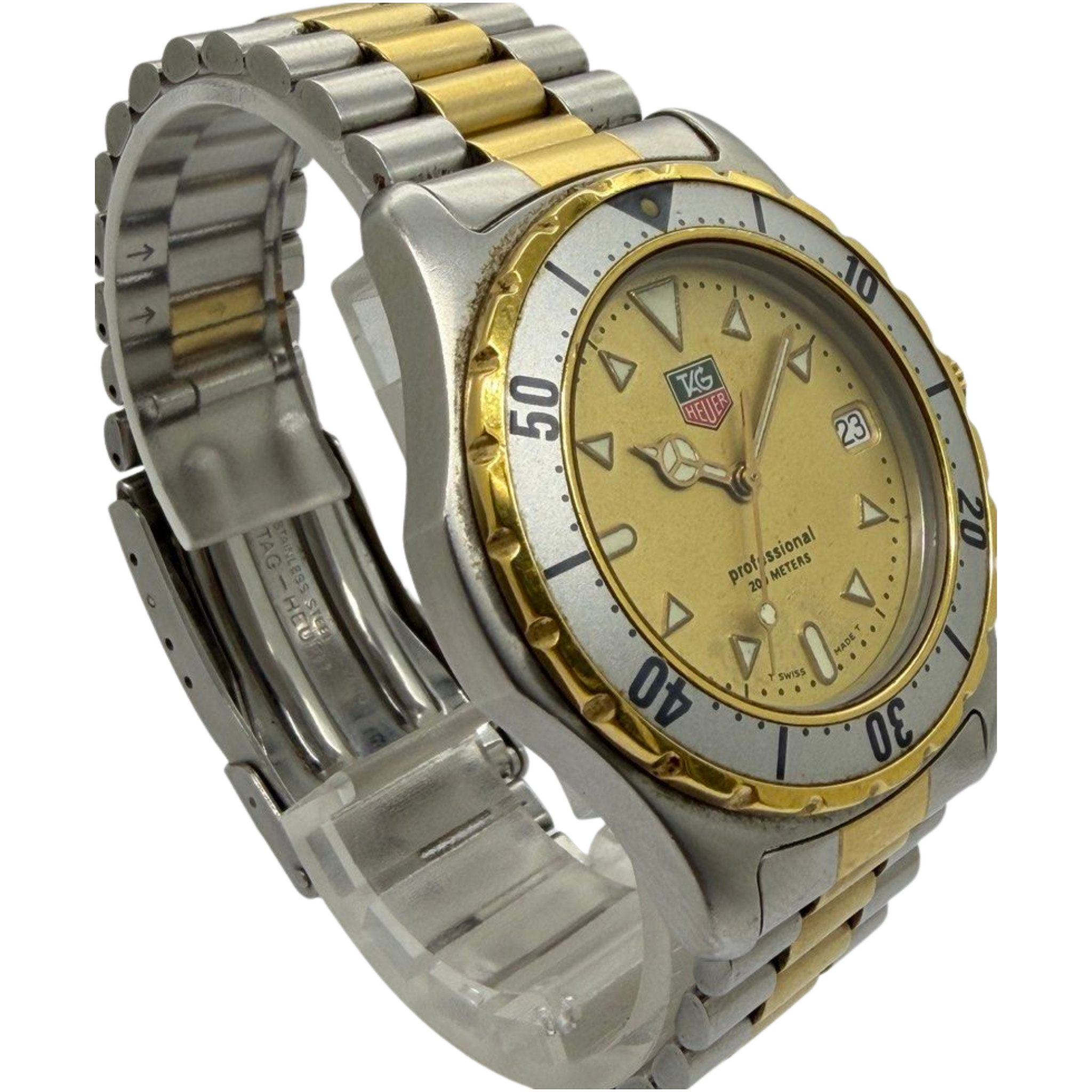 Tag Heuer 2000 Professional 38mm Quartz Gold Dial Watch