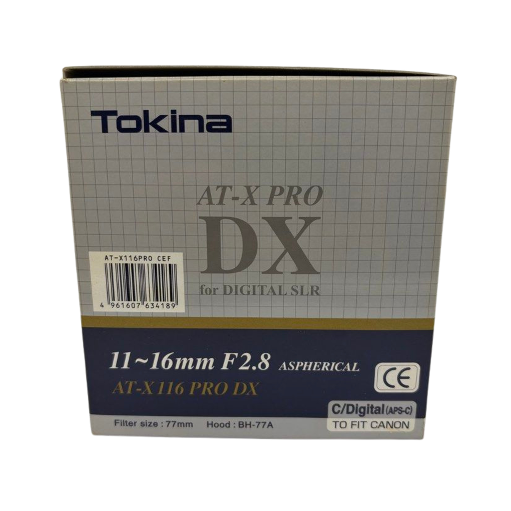 Tokina AT-X Pro DX 11-16mm f/2.8 Lens For Canon Mount